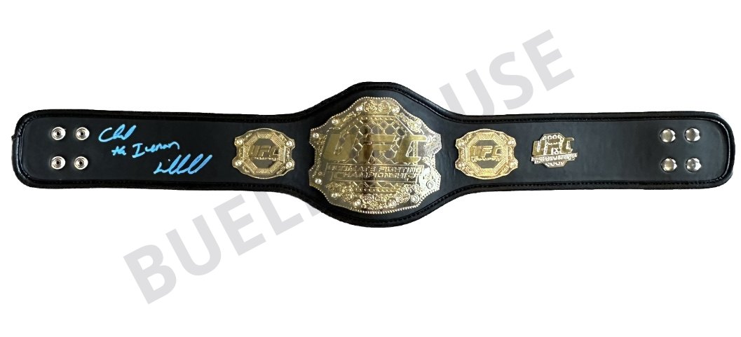 Chuck "The Iceman" Liddell Signed Mid-Size UFC Championship Belt