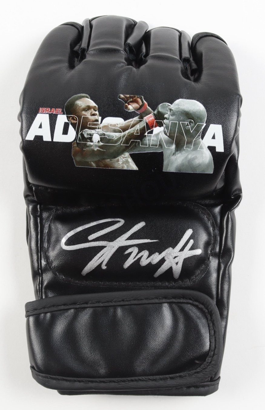 Israel Adesanya Signed Custom MMA Glove