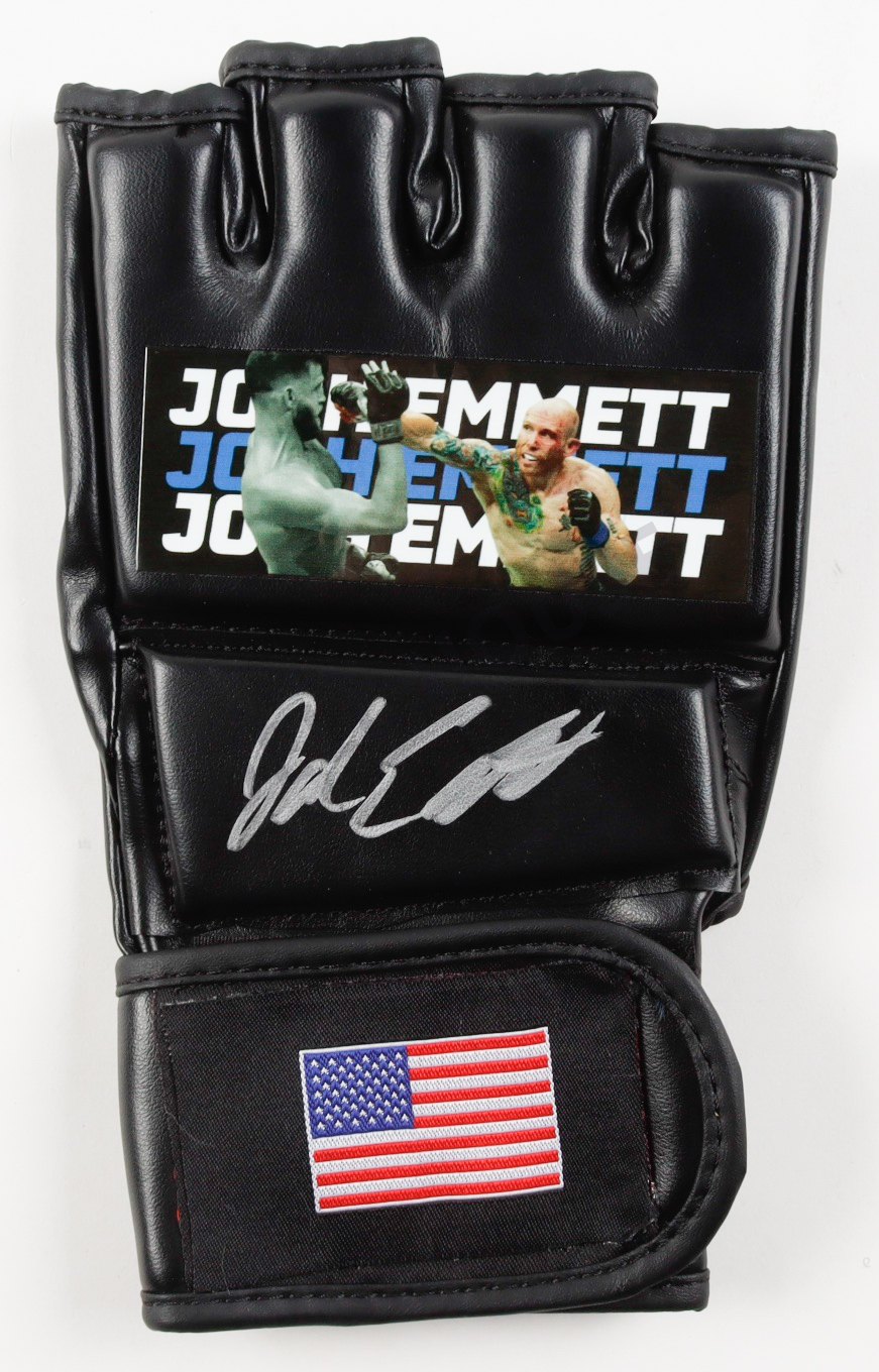 Josh Emmett Signed Custom USA MMA Glove