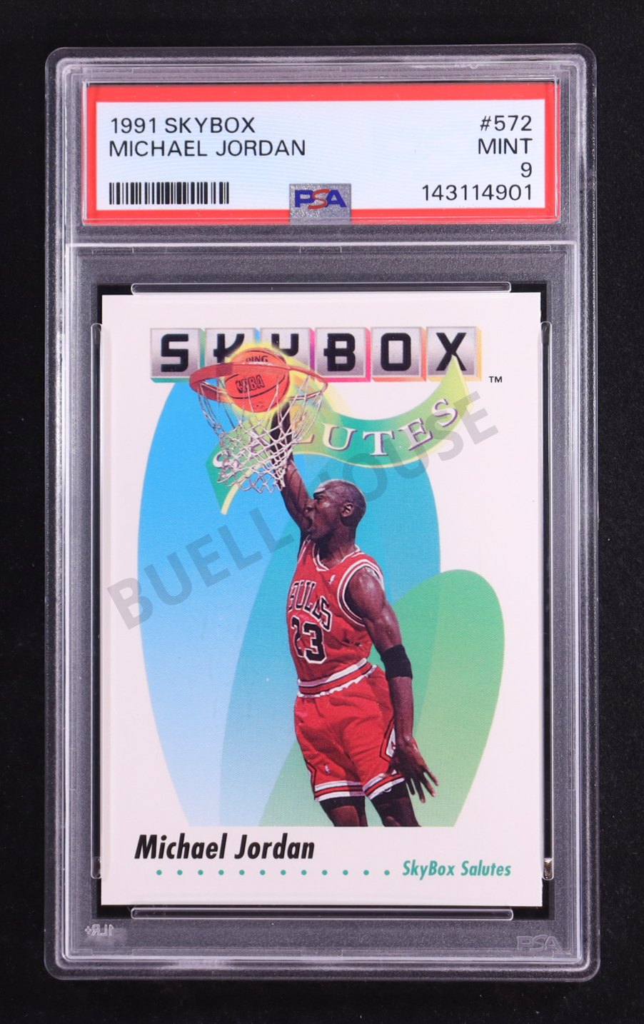Michael Jordan 1991 SkyBox #572 — PSA 9