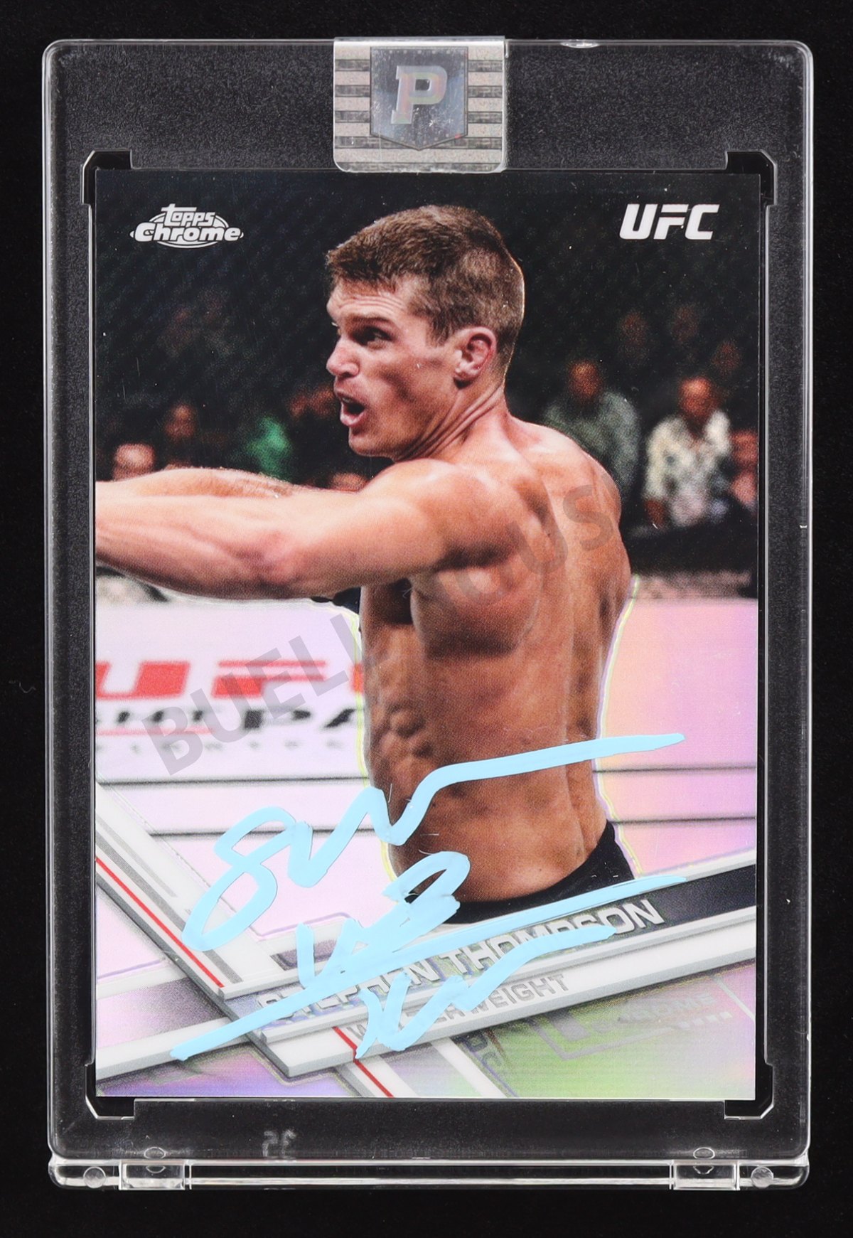 Stephen Thompson Signed 2017 Topps Chrome UFC Refractors #59 — Encapsulated